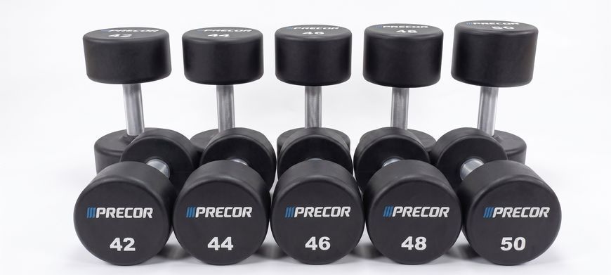 Urethane dumbbells (5 pairs, 42-44-46-48-50 kg) Precor Urethane Dumbbells, PR-UD-42-50