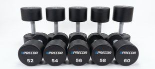 Гантелі уретанові (5 пар, 52-54-56-58-60 кг) Precor Urethane Dumbbells, PR-UD-52-60 PR-UD-52-60 фото