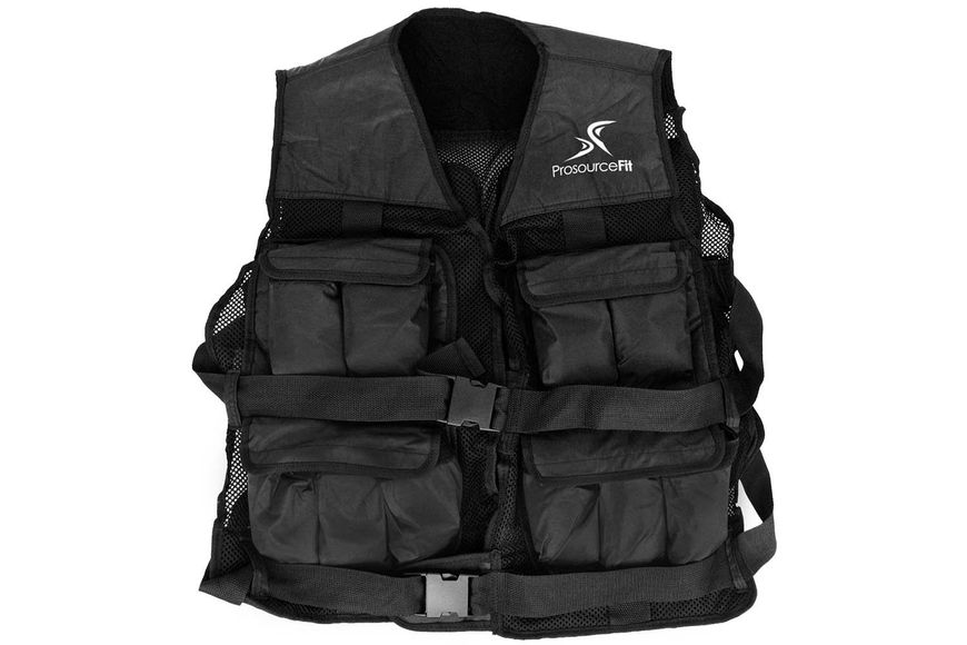 ProsourceFit Weighted Vest, 9 kg (black), PS-1162-20-BK