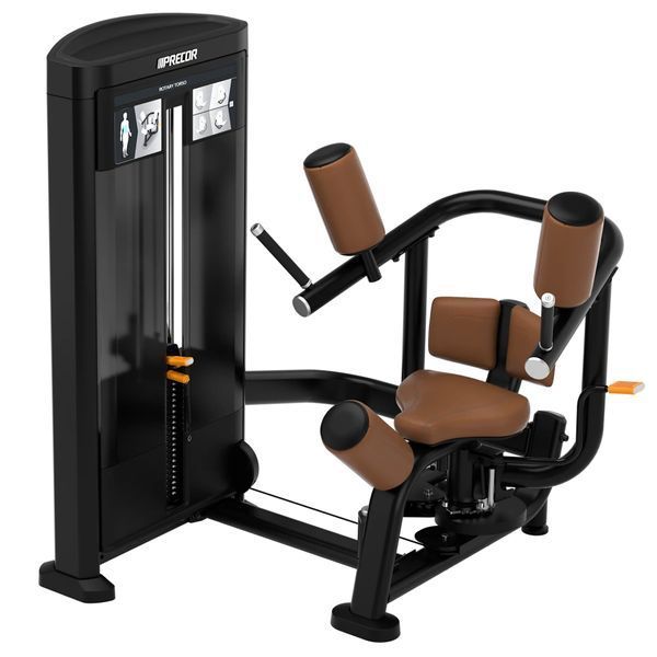 Обертання торсу Precor Resolute Rotary Torso, PR-RSL0315-BP/AS (чорний/коричневий) PR-RSL0315 фото