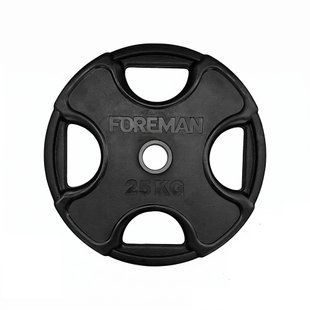 Olympic disc Foreman PRR, 25 kg (black), FM-PRR-25-BK