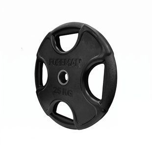 Диск олимпийский Foreman PRR, 25 кг (черный), FM-PRR-25-BK FM-PRR-25-BK фото