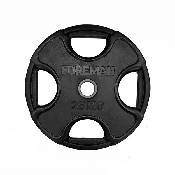 Olympic disc Foreman PRR, 25 kg (black), FM-PRR-25-BK