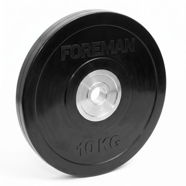 Bumper disc for Crossfit Foreman RBP, 10 kg (black), FM-RBP-10-BK