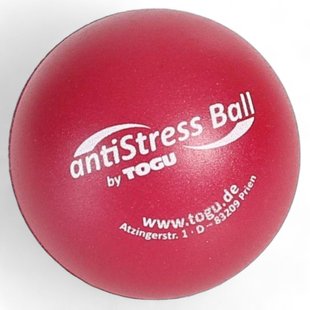 Мяч массажный TOGU Anti-Stress Ball, 6.5 см, TG-464102-RR (рубиновый) TG-46410X фото
