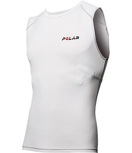 Compression shirt with electrodes Polar Team Pro Shirt (white), PL-91081610-L