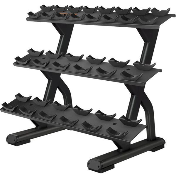 Precor Discovery Beauty Bell Rack (holds 10 pairs), PR-DBR0813-BP (black)