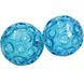 Massage balls (2 pcs) Franklin Small Textured Ball, 8 cm (crystal blue), FR-90.09-BL