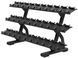 Precor Discovery 3-Tier Dumbbell Rack (holds 15 pairs), PR-DBR0815-BP (black)