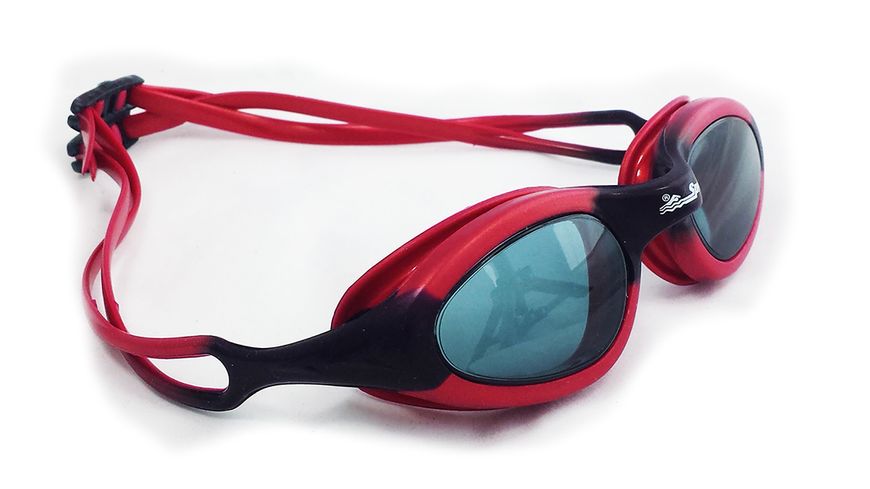 Swimming goggles Sprint Aquatics 218 Silicone Antifog, SA-218-RB/SM (red-black/tinted glass)