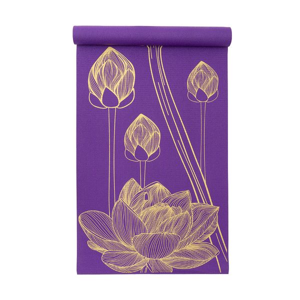 ProsourceFit Floret Yoga Mat, 5mm, PS-1921-BR (Brown)